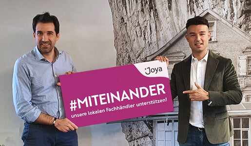 Joya Gründer Claudio Minder und Karl Müller.                                